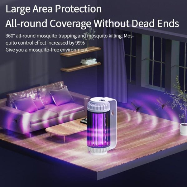 Household Supplies |   Mosquito Killer Lamp Electric Shock Photocatalyst Kill Bug Insect Zapper Home Mosquito Repellent Rechargable Outdoor Fly Trap Home & Kitchen Household Supplies