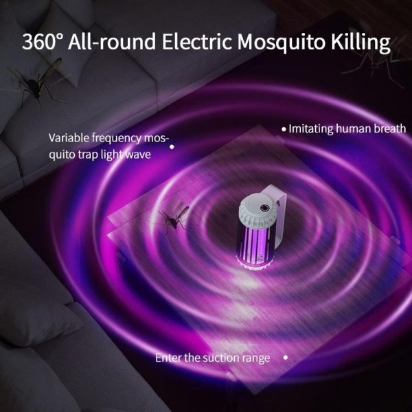 Household Supplies |   Mosquito Killer Lamp Electric Shock Photocatalyst Kill Bug Insect Zapper Home Mosquito Repellent Rechargable Outdoor Fly Trap Home & Kitchen Household Supplies