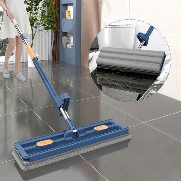 Household Supplies |   New Style Large Flat Mop Self-Contained Slide Microfiber Floor Mop Wet And Dry Mop For Cleaning Floors Home Cleaning Tools Home & Kitchen Household Supplies