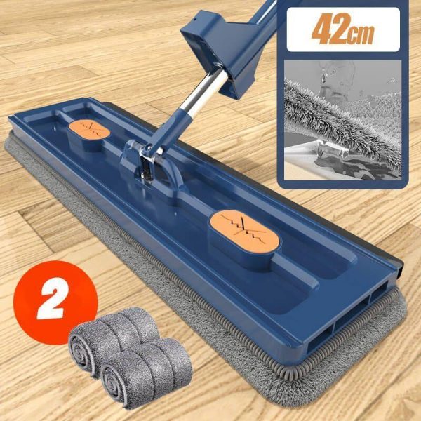 Household Supplies |   New Style Large Flat Mop Self-Contained Slide Microfiber Floor Mop Wet And Dry Mop For Cleaning Floors Home Cleaning Tools Home & Kitchen Household Supplies