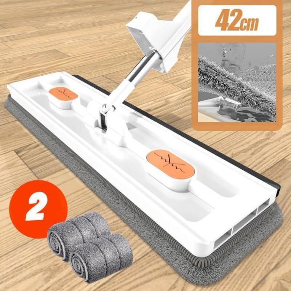 Household Supplies |   New Style Large Flat Mop Self-Contained Slide Microfiber Floor Mop Wet And Dry Mop For Cleaning Floors Home Cleaning Tools Home & Kitchen Household Supplies