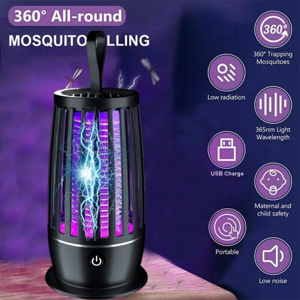 Household Supplies |   New Type Lantern Mosquito Killer Usb Portable Household Led Night Light Catalyst Electric Mosquito Repellent Usb Charging Outdoor Mosquito Killer Home & Kitchen Household Supplies