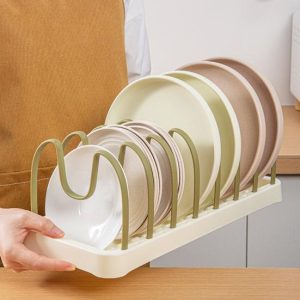 Household Supplies |   Organizer Groove Pot Multifunctional Detachable U-Shaped Dish Rack Lid Drain Holder Cup Drying Shelf Home & Kitchen Household Supplies