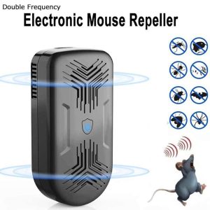 Household Supplies |   Ultrasonic Electronic Mouse Trap High Power Double Frequency Pect Repellent Anti Mosquito Insect Repeller Rat Mice Cockroach Pest Reject Bug Repellent Home & Kitchen Household Supplies