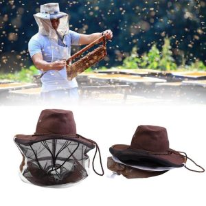 Insects |   Bee Cap Cowboy Hat Beekeeping Protective Hat Beekeeper  Insect Net Tool Insects Insects