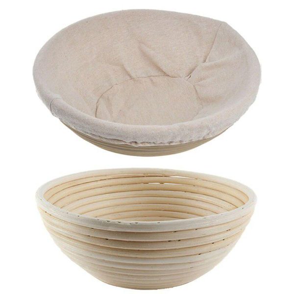 Kitchen, Dining & Bar |   Banneton Proofing Bread Basket Round Oval Baking Cake Pans Proving Rattan Bread Basket Fermentation Home & Kitchen Kitchen, Dining & Bar