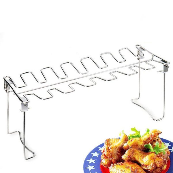 Kitchen, Dining & Bar |   Chicken Holder Rack Grill Stand Roasting For Bbq Non Stick Stainless Steel Home & Kitchen Kitchen, Dining & Bar