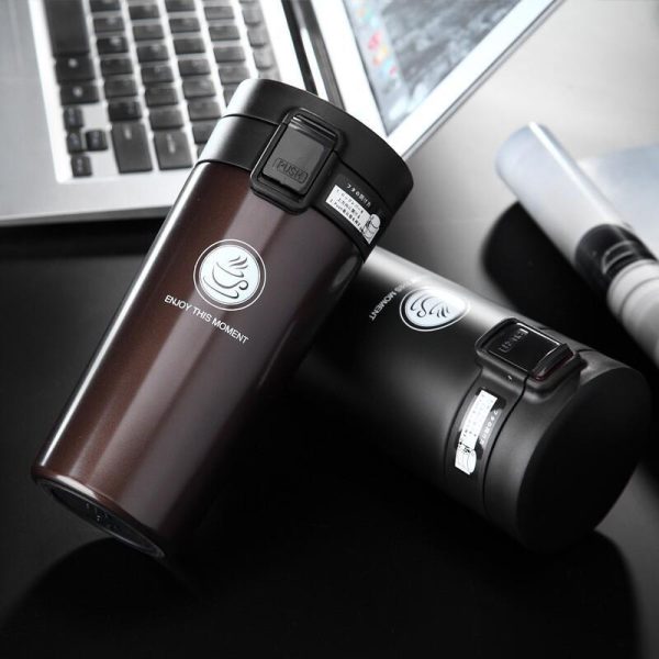 Kitchen, Dining & Bar |   Premium Travel Coffee Mug Stainless Steel Thermos Tumbler Cups Vacuum Flask Thermo Cup Water Bottle Home & Kitchen Kitchen, Dining & Bar