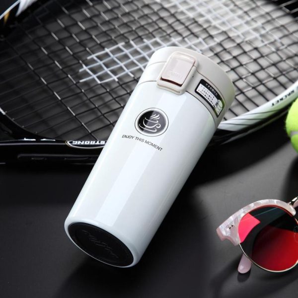 Kitchen, Dining & Bar |   Premium Travel Coffee Mug Stainless Steel Thermos Tumbler Cups Vacuum Flask Thermo Cup Water Bottle Home & Kitchen Kitchen, Dining & Bar