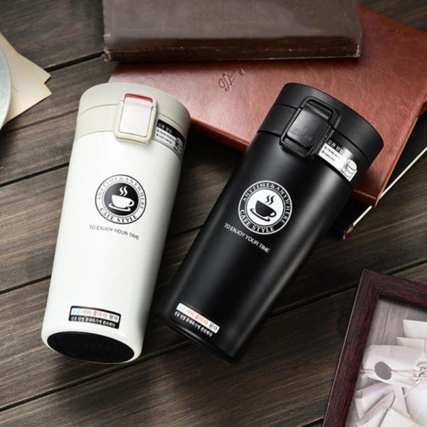 Kitchen, Dining & Bar |   Premium Travel Coffee Mug Stainless Steel Thermos Tumbler Cups Vacuum Flask Thermo Cup Water Bottle Home & Kitchen Kitchen, Dining & Bar