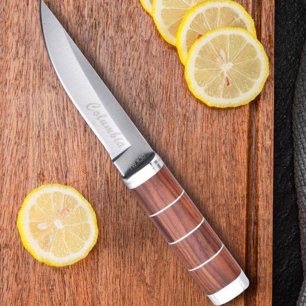 Kitchen, Dining & Bar |   Wooden Handle Mirror Light Small Straight Knife Household Sharp Fruit Knife Fishing Small Straight Knife Home & Kitchen Kitchen, Dining & Bar