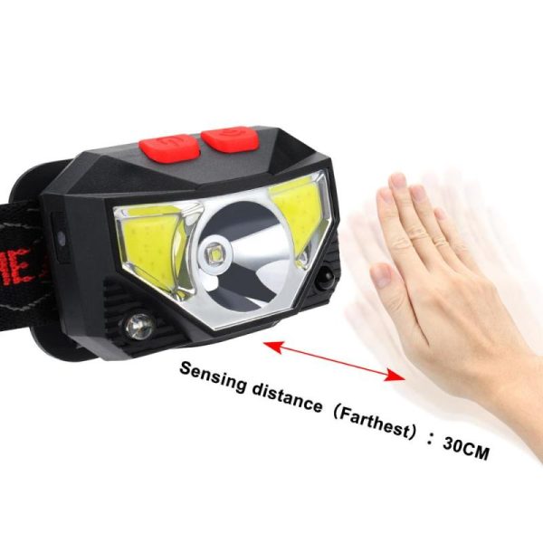 Lighting |   6000Lm Motion Sensor Inductive Led Headlight Headlamp Rechargeable Built In Battery Head Torch Lamp Red Fishing Light Home & Kitchen Lighting