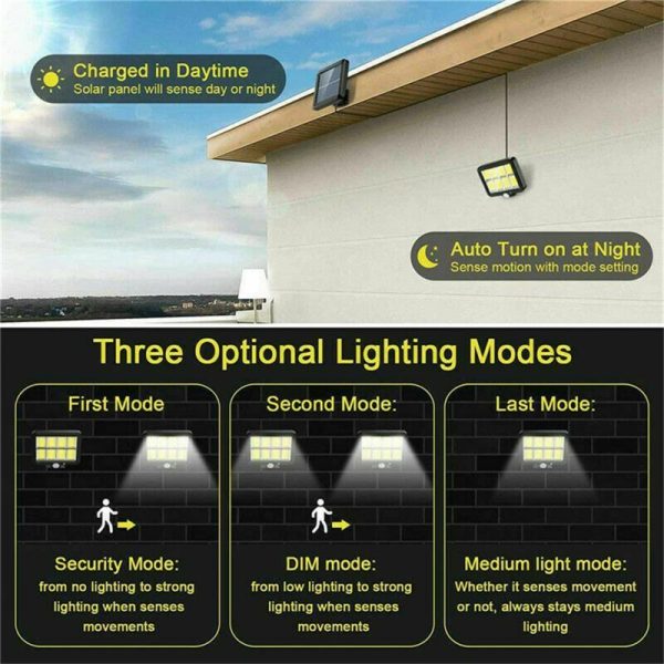 Lighting |   9000Lm Outdoor Led Solar Light With 3 Lighting Modes Energy Saving Motion Sensor Light Home & Kitchen Lighting