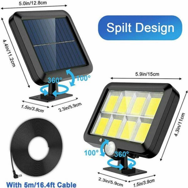 Lighting |   9000Lm Outdoor Led Solar Light With 3 Lighting Modes Energy Saving Motion Sensor Light Home & Kitchen Lighting