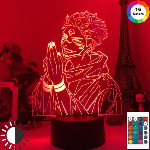 Lighting |   Anime Jujutsu Kaisen Ryomen Sukuna 3D Led Night Light Lamp For Bedroom Decor Kids Birthday Gift Light Jujutsu Kaisen Gadget Home & Kitchen Lighting