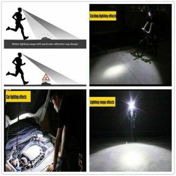 Lighting |   Waterproof Headlight Super Bright Head Torch Led Usb Headlamp Camping Fishing Home & Kitchen Lighting