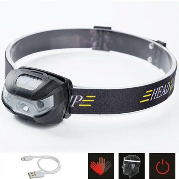 Lighting |   Waterproof Headlight Super Bright Head Torch Led Usb Headlamp Camping Fishing Home & Kitchen Lighting