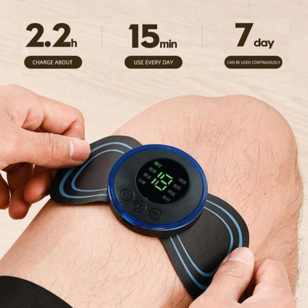 Massage Items |   1/2/3/4Pcs Ems Electric Neck Massager 8 Mode 19 Gears Tens Pulsed Therapy Instrument Cervical Back Massage Muscle Stimulator Patches Pain Relief Health Massage Items