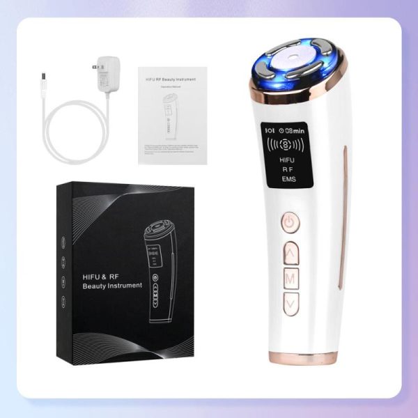 Massage Items |   4 In 1 Hifu Ultrasound Rf Ems Vibration Facial Beauty Device Face Neck Lifting Tightening Skin Rejuvenation Anti Wrinkle Skin Care Health Massage Items