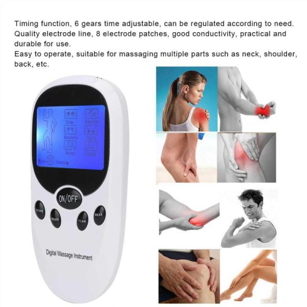 Massage Items |   Digital Electronic Dual Output Massager Muscle Stimulator Pain Relief Massage Instrument Health Massage Items