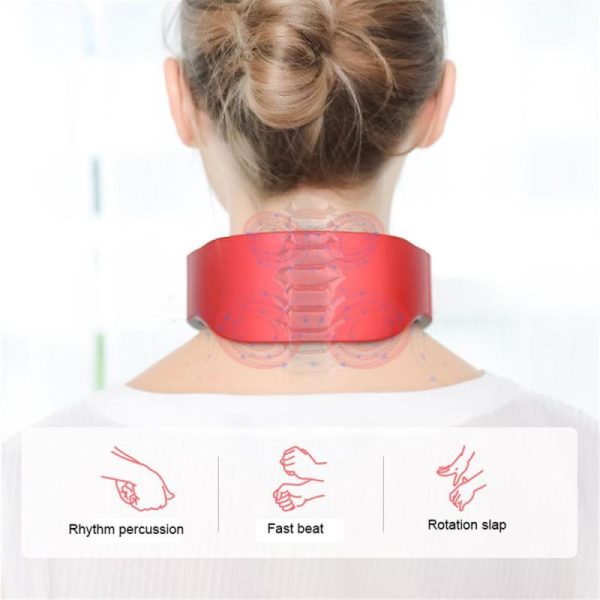 Massage Items |   Ems Electric Cervical Spine Massager 6 Models 9 Gears Neck Shoulder Massage Vertebra Relax Automatic Heating Physiotherapy Pain Relief Rechargeable Health Massage Items