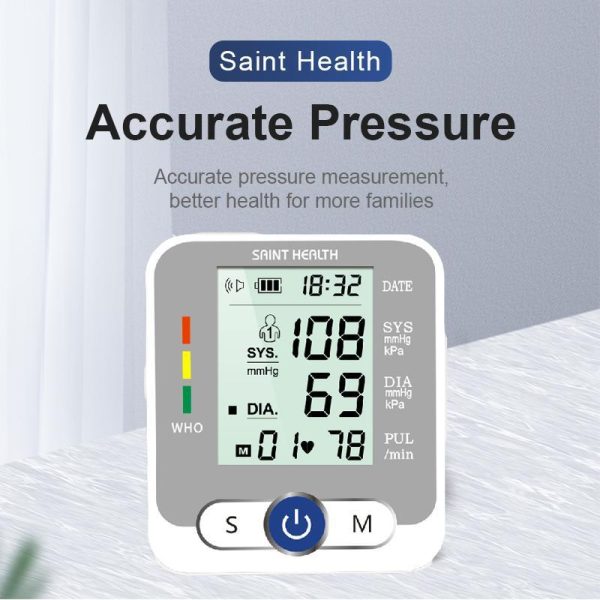 Medical Devices |   2024 New  Russian Voice Care Automatic Wrist Digital Blood Pressure Monitor Tonometer Meter For Measuring And Pulse Rate Portable Health Medical Devices