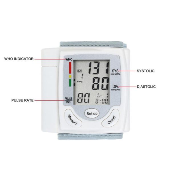 Medical Devices |   Automatic Blood Pressure Monitor Wrist Sphygmomanometer Lcd Digital Display Medical Household Use Health Medical Devices