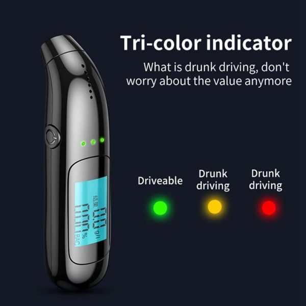 Medical Devices |   Car Portable Alcohol Tester Breathalyzer With Display Rechargeable Professional  Alcoholimeter For Driving Prevention Alcohol Tester Car Accessories Health Medical Devices