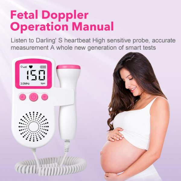 Medical Devices |   Fetal Doppler Baby Heart Rate Detector Ultrasound Heartbeat Beat Monitor Health Medical Devices