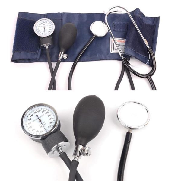 Medical Devices |   Manual Blood Pressure Watch With Stethoscope Blood Pressure Meter Arm Sphygmomanometer Health Medical Devices