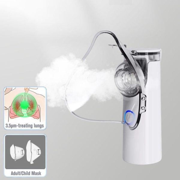 Medical Devices |   Mesh Nebulizer Inhalator Compact Inhaler Atomizer With Atomizing Mask Set Health Medical Devices