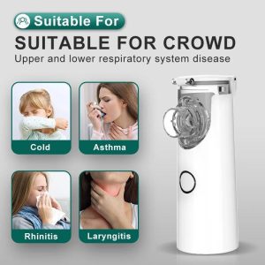 Medical Devices |   Mini Handheld Portable Inhale Nebulizer Silent Ultrasonic Inalador Nebulizador Children Adult  Automizer Nebulizador Infantil Health Medical Devices