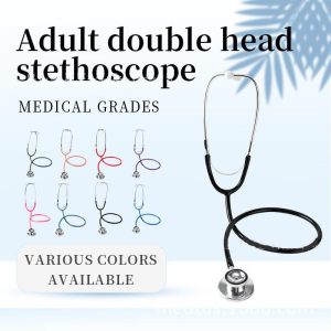 Medical Devices |   Pro Adult Double Headed Stethoscope Doctor Nurse Medical Home Healthy Care Double Headed Double-Sided Stethoscope Health Medical Devices