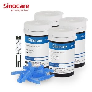 Medical Devices |   Sinocare Safe-Accu 100Pcs Blood Glucose Test Strips/Lancet Health Medical Devices