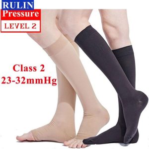 Medical Supplies |   1 Pair Unisex Compression Socks Pressure Level 2 Calf Compression Stockings For Mens Health Medical Supplies