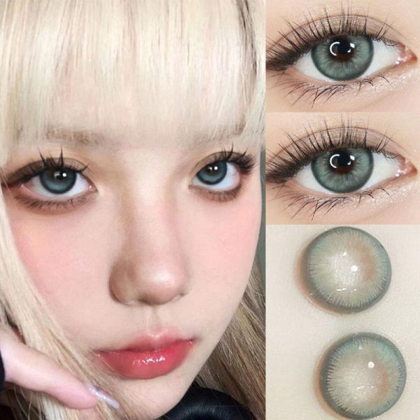 Medical Supplies |   1 Pair/2Pcs Myopia Contact Lenses With Grade 0~-8.00Ksseye Soft Lenses 14.5Mm Barbie Green 1 Year Use Doll Eye Comfortable Makeup Health Medical Supplies