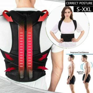 Medical Supplies |   2022 Adjustable Back Posture Corrector Support Shoulder Lumbar Brace Spine Brace Support Belt Posture Correction For Men Health Medical Supplies