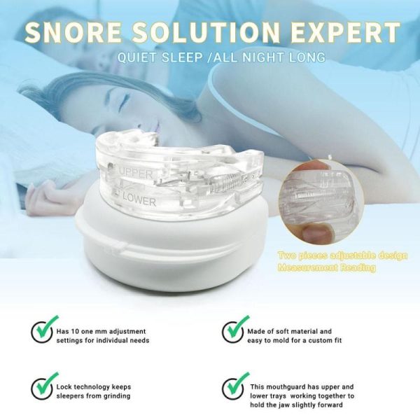 Medical Supplies |   Anti Snoring Bruxism Mouth Guard Teeth Sleeping Snoring Device Snoring Mouth Guard Apnea Aid Snoring Prevention Mechanis Health Medical Supplies