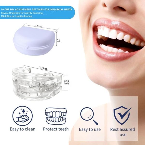 Medical Supplies |   Anti Snoring Bruxism Mouth Guard Teeth Sleeping Snoring Device Snoring Mouth Guard Apnea Aid Snoring Prevention Mechanis Health Medical Supplies