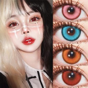 Medical Supplies |   Graded Colored Contact Lenses Jewelens 2Pcs Anime Cosplay Health Medical Supplies