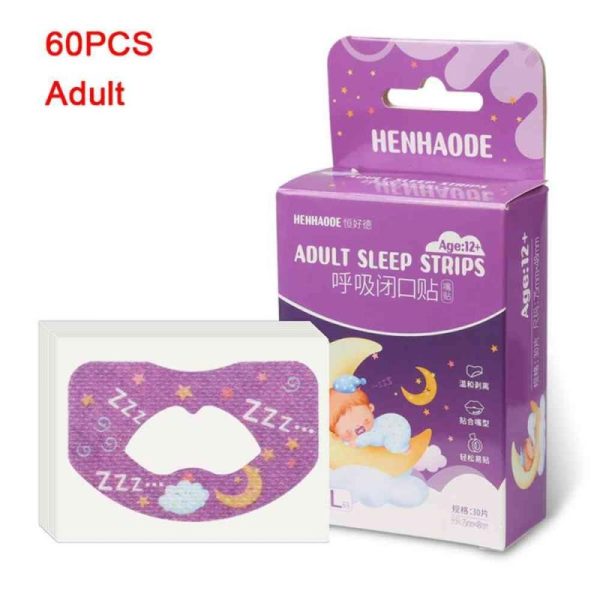 Medical Supplies |   Sleep Mouth Correction Sticker Nose Breathing Improving Patch Anti-Snoring Stickers Ease Sleep Tape Health Medical Supplies