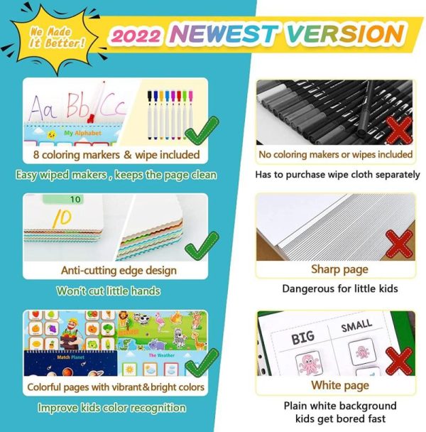 Newborn Toys |   30 Themes Busy Books, Montessori Preschool Learning Activities Drawing Book Toddler Busy Book Preschool Workbook Binder Montessori Toy Newborn Toys Newborn Toys