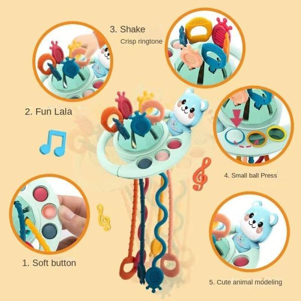 Newborn Toys |   Baby Pumping Music Baby Finger Animal Lala Music Puzzle Can Bite And Grasp Training Early Education Toys 1 To 3 Years Old Newborn Toys Newborn Toys