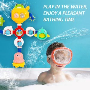 Newborn Toys |   Bathtub Toys With Pvc Suctions Shower Toys For Toddlers Age 6+ Months Infant Toys For Bathing Water Newborn Toys Newborn Toys