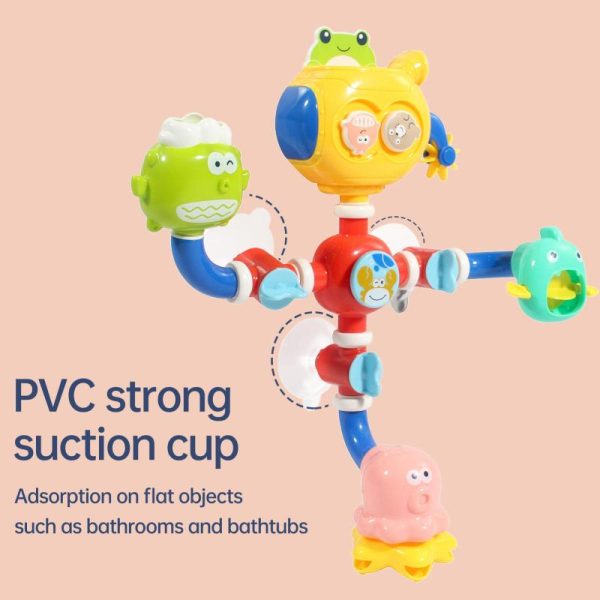 Newborn Toys |   Bathtub Toys With Pvc Suctions Shower Toys For Toddlers Age 6+ Months Infant Toys For Bathing Water Newborn Toys Newborn Toys