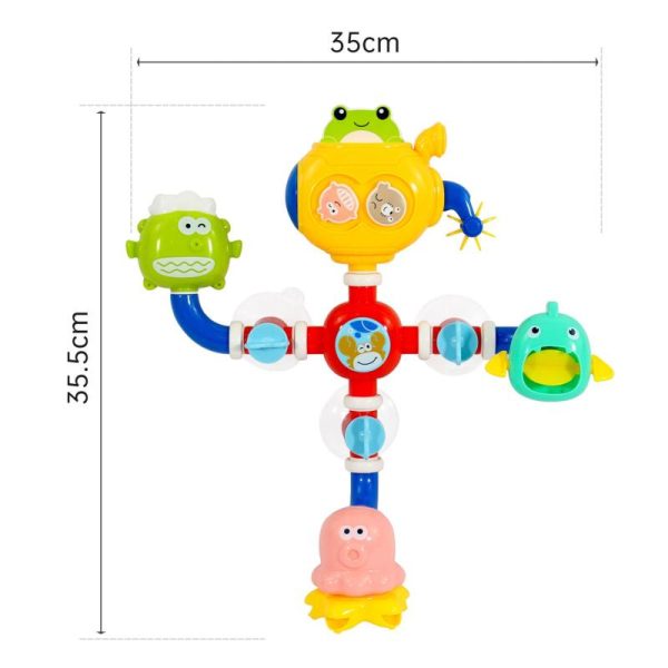 Newborn Toys |   Bathtub Toys With Pvc Suctions Shower Toys For Toddlers Age 6+ Months Infant Toys For Bathing Water Newborn Toys Newborn Toys