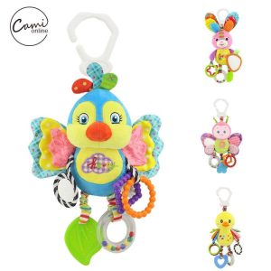 Newborn Toys |   Cartoon Baby Stroller Hanging Rattles Newborn Mobile Rabbit Teether Appease Plush Toy Rubber Rings Newborn Toys Newborn Toys