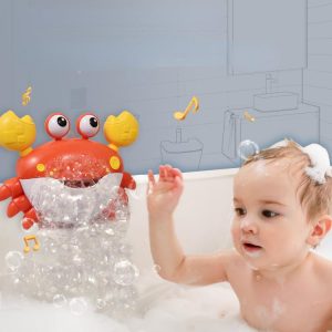 Newborn Toys |   Crab Bath Toys For Toddlers Electric Blow Bubbles Children Bath Music Bubble Maker For Baby Kids Bathtub Water Playing Toy Newborn Toys Newborn Toys