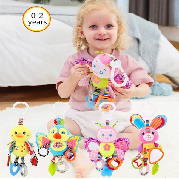 Newborn Toys |   Cute Baby Bed Stroller Hanging Toys Teether Baby Rattle Mobiles Plush Animal Toys Baby Toys Gifts Newborn Toys Newborn Toys