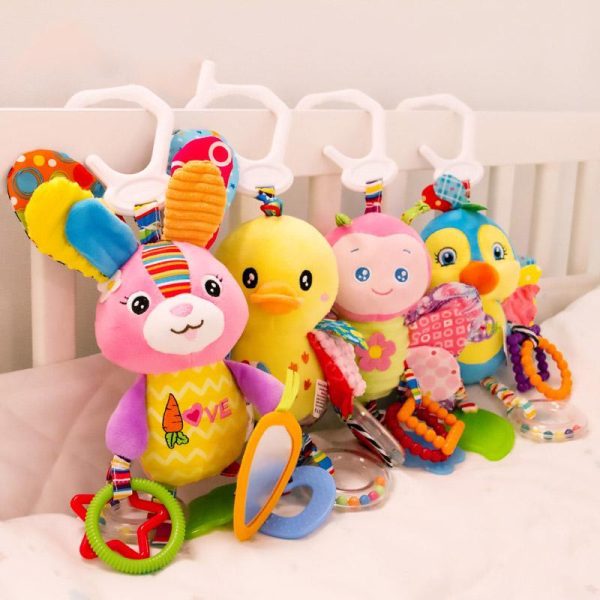 Newborn Toys |   Cute Baby Bed Stroller Hanging Toys Teether Baby Rattle Mobiles Plush Animal Toys Baby Toys Gifts Newborn Toys Newborn Toys